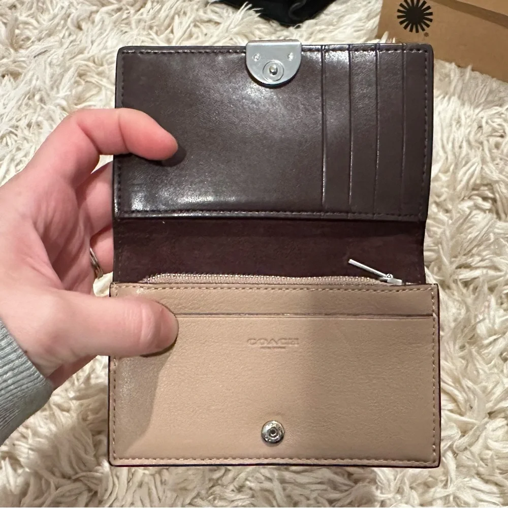 Coach Tan Leather Women's Wallet - Picture 2 of 5